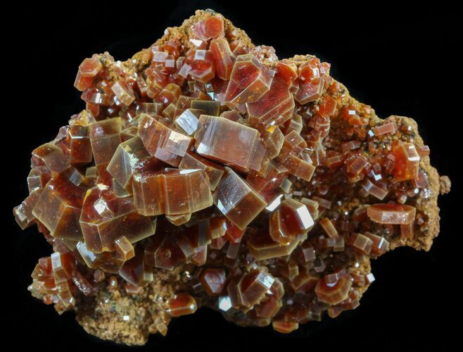 Large, Red & Brown Vanadinite Crystals - Morocco #51308